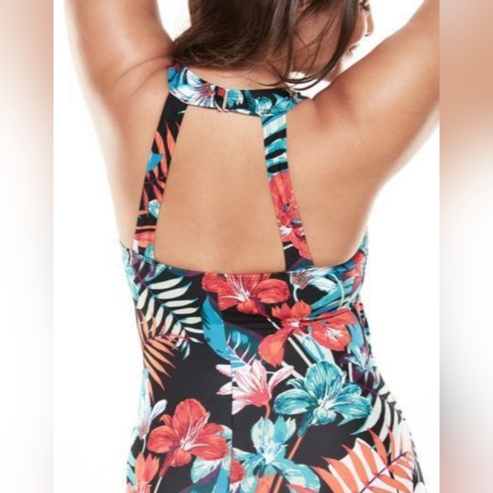 Tropical Floral Women Swimwear Size 16